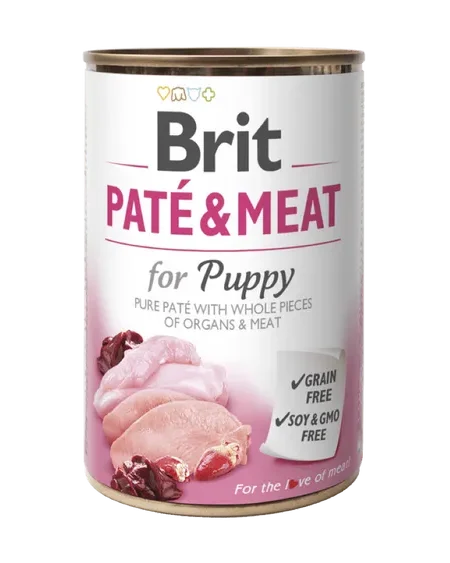 BRIT CARE Pâté & Meat (70% Poulet Et Dinde) Pour Chiot 400 g