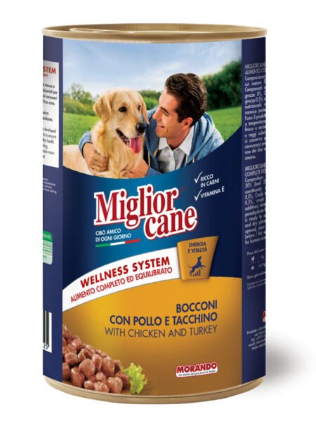 MIGLIORCANE Morceaux Au Poulet Et Dinde 1250g