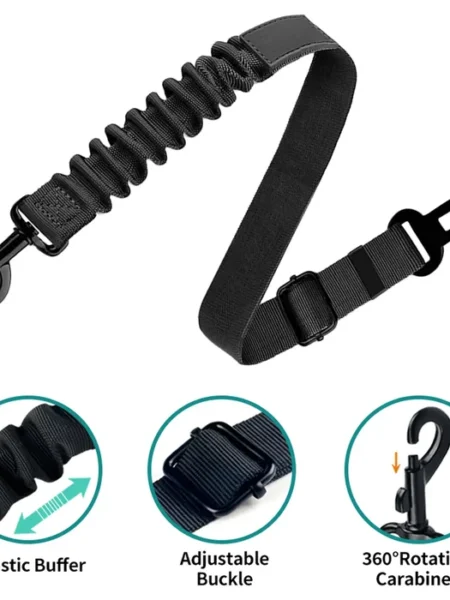 Ceinture de Sécurité pour Voiture Elastique Ajustable pour Chien et Chat
