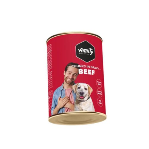 AMITY Morceaux de Bœuf en sauce Chien