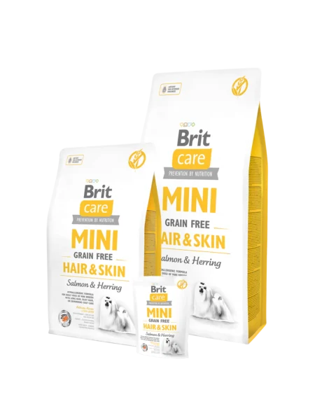 BRIT CARE HAIR & SKIN SANS CEREALES Pour Chien Adulte (Mini Race) 2kg
