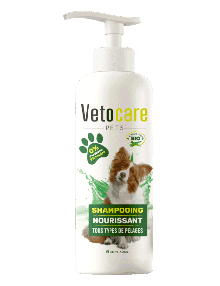 Vetocare Shampoing à l’Aloe Vera Pour Chiens Tous Type De Pelages 200 ml