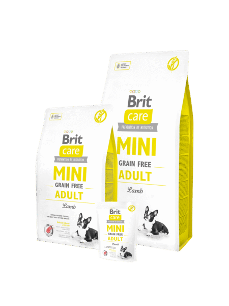 BRIT CARE SANS CEREALES à L’Agneau Pour Chien Adulte (Mini Race) 2kg