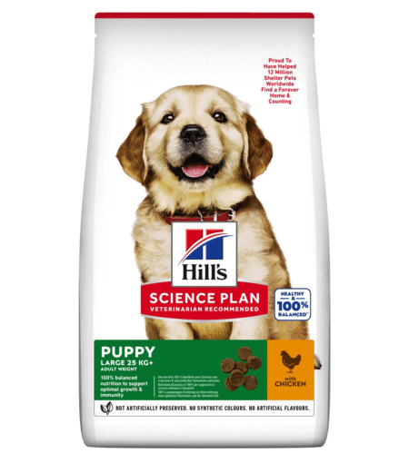Hill’s Science Plan Croquettes Puppy Pour Chiot (Grande Race) Au Poulet 2.5Kg | 14.5Kg