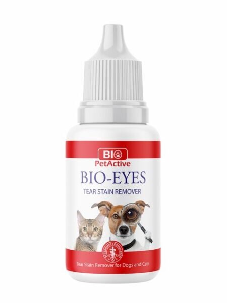 Bio PetActive Solution Nettoyante Pour Les Yeux, Détachant Les larmes Pour Chats Et Chiens 50ml