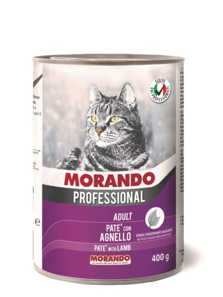 MORANDO Morceaux d'Agneaux Pour Chats Adultes 400g