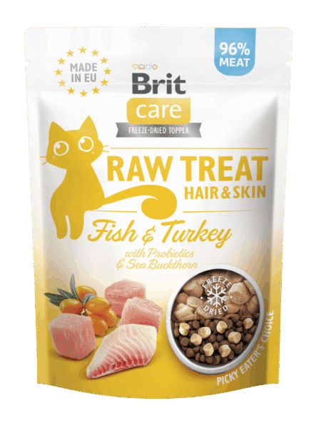 BRIT CARE RAW Treat HAIR & SKIN Pour Chats