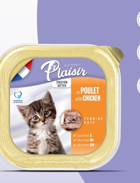 PLAISIR Pour Chatons Au Poulet 100g