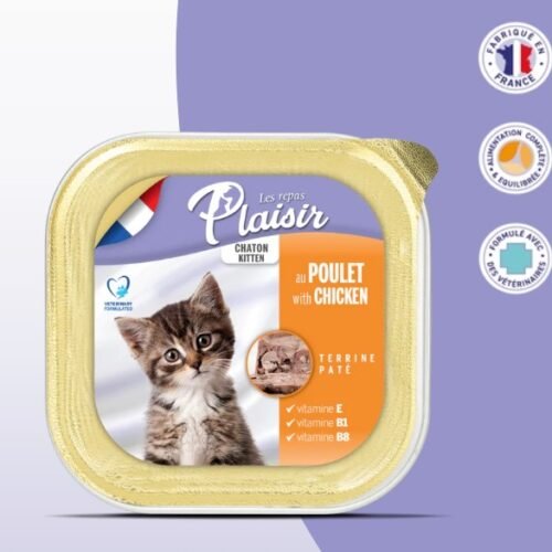 PLAISIR Pour Chatons Au Poulet 100g
