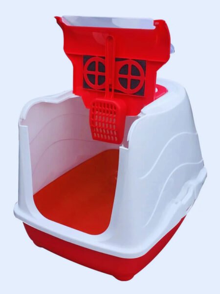 Bac à Litière Fermé pour Chat avec Pelle