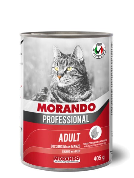 MORANDO Morceaux De Viande Pour Chats Adultes 400g