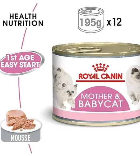 ROYAL CANIN Mother & Babycat Mousse Pour Chatte Et Chaton 195g