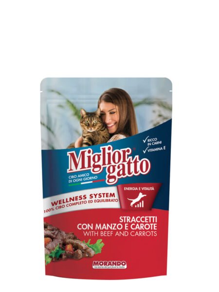 MIGLIORGATTO EFFILÉS BŒUF ET CAROTTE 100g