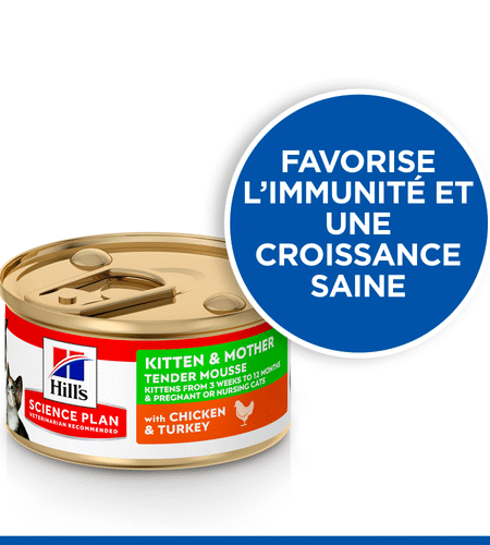 Hill's Science Plan Mother & Babycat Mousse Pour Chaton et Chatte gestante ou allaitante 85g