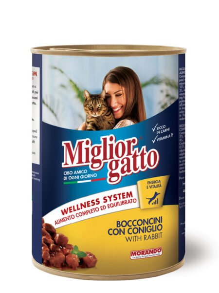 MIGLIORGATTO Morceaux De Lapin 405g