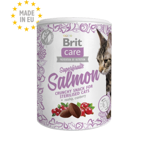 Brit Care Snack Superfruits Salmon Pour Chat Stérilisé