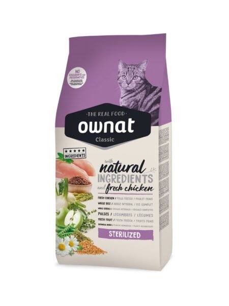 OWNAT CLASSIC STERILIZED Pour Chat 1.5Kg | 4Kg | 15Kg