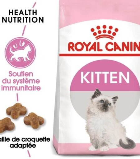 ROYAL CANIN Croquettes Kitten Pour Chatons 400g | 2Kg | 4Kg