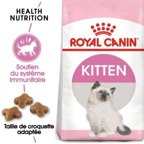 ROYAL CANIN Croquettes Kitten Pour Chatons 400g | 2Kg | 4Kg