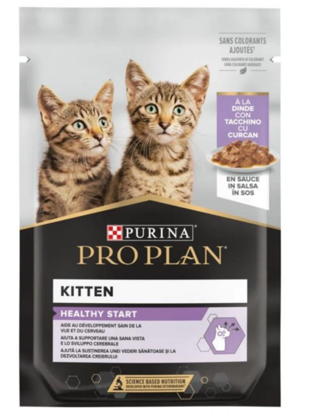 PRO PLAN Kitten HEALTHY START à La Dinde En Sauce 85g