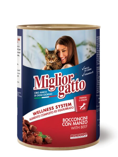 MIGLIORGATTO Morceaux Au Bœuf 405g