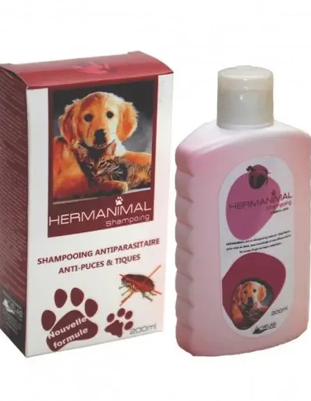HERMANIMAL Shampoing Antiparasitaire et Anti-Puces 200ml