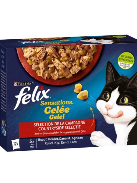 Felix Sensations Sélection de Campagne en Gelée 12x85g