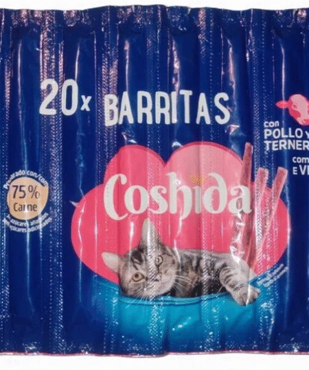 Coshida 20 Barrettes Friandises au Poulet avec du Veau