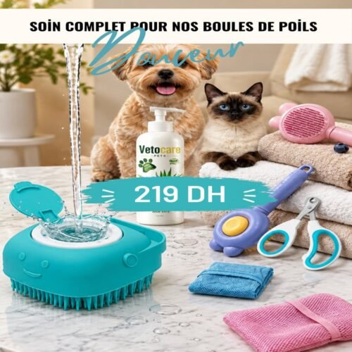 Kit de Toilettage Complet pour Chien et Chat