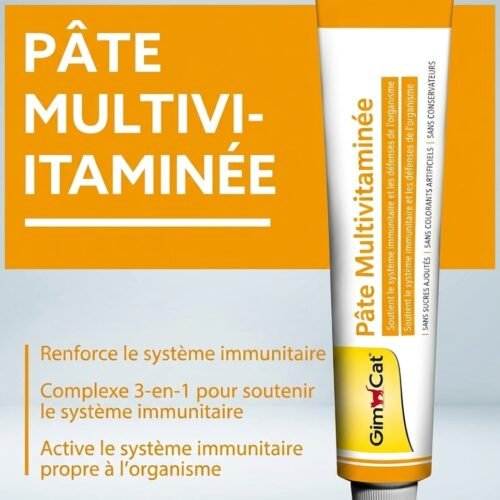 Pâte Multivitaminée GimCat pour chat